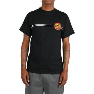 NHS T-shirt Graphic Print Big Santa Cruz Logo Skate Sport Black Size 2